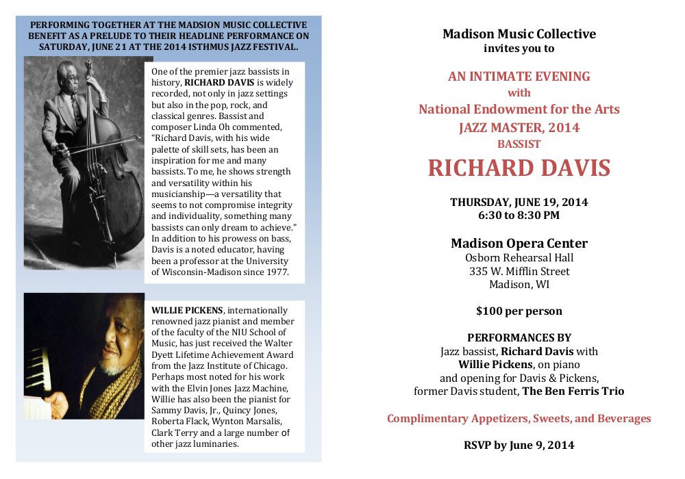 An Intimate Evening with Richard Davis